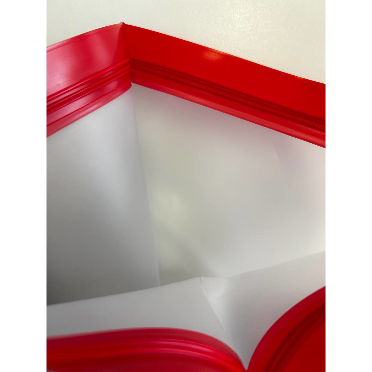 Set 5 Pungi Alimentare PEVA Silicon Rosu Reutilizabile Inchidere Etansa, Ideale Pentru Pastrarea