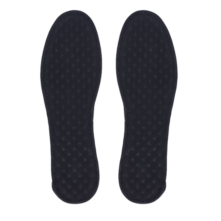 2 db bambusz talpbetét készlet, CRM, nedvesség-, szagtalanító, 43/45 sz., fekete, 27 cm