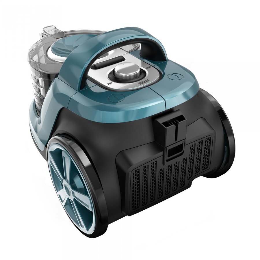 TORNADO ECO POWER,800 W, Putere de absorbtie 160 W, Filtru lavabil Hepa, Capacitate recipient 3 l, Rotatie furtun la 360°, Protectie motor la supraincalzire, Turcoaz