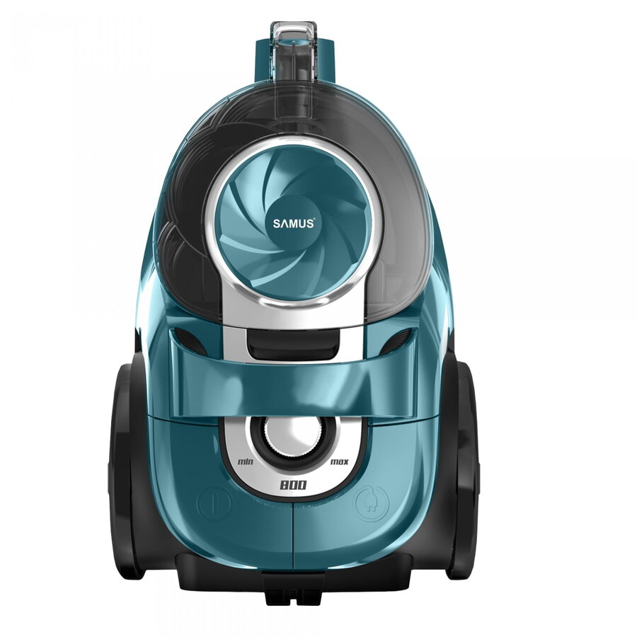 TORNADO ECO POWER,800 W, Putere de absorbtie 160 W, Filtru lavabil Hepa, Capacitate recipient 3 l, Rotatie furtun la 360°, Protectie motor la supraincalzire, Turcoaz
