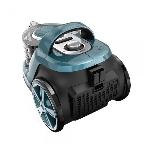TORNADO ECO POWER,800 W, Putere de absorbtie 160 W, Filtru lavabil Hepa, Capacitate recipient 3 l, Rotatie furtun la 360°, Protectie motor la supraincalzire, Turcoaz