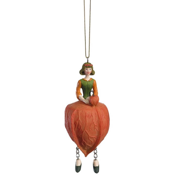 Flower Girl Physalis figura akasztókkal, 11 cm