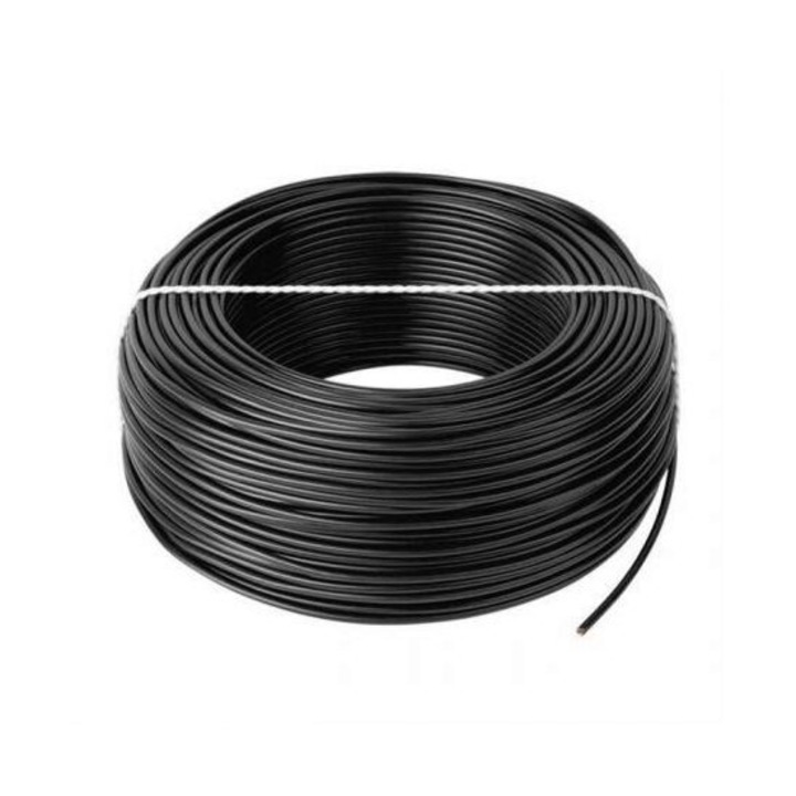 Rola 100 metri cablu PVC 0,14mmp, negru