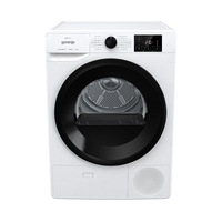 Uscator cu pompa de caldura Gorenje DNE92/GN, clasa energetica A++, capacitate 9 kg, afisaj LED, 16 programe, alb