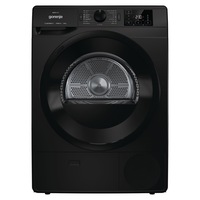 Uscator cu pompa de caldura Gorenje DNE82/BGN, clasa energetica A++, capacitate 8 kg, afisaj LED, 16 programe, negru