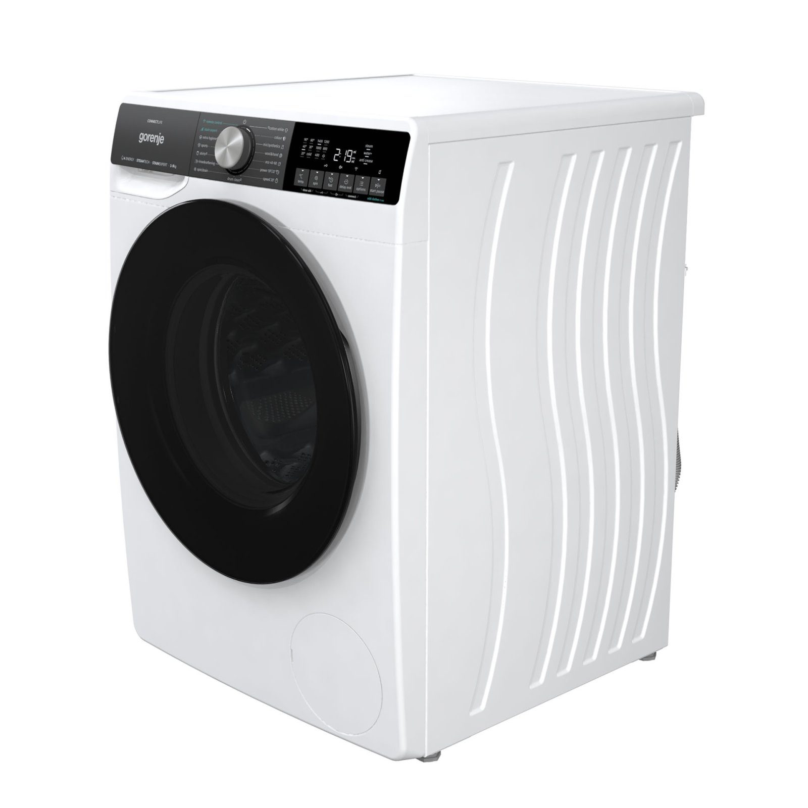 Gorenje WNS94ATWIFI Masina de spalat cu incarcare frontala, clasa energetica A, 1400 rpm, capacitate 9 kg, 15 programe, LED, alb