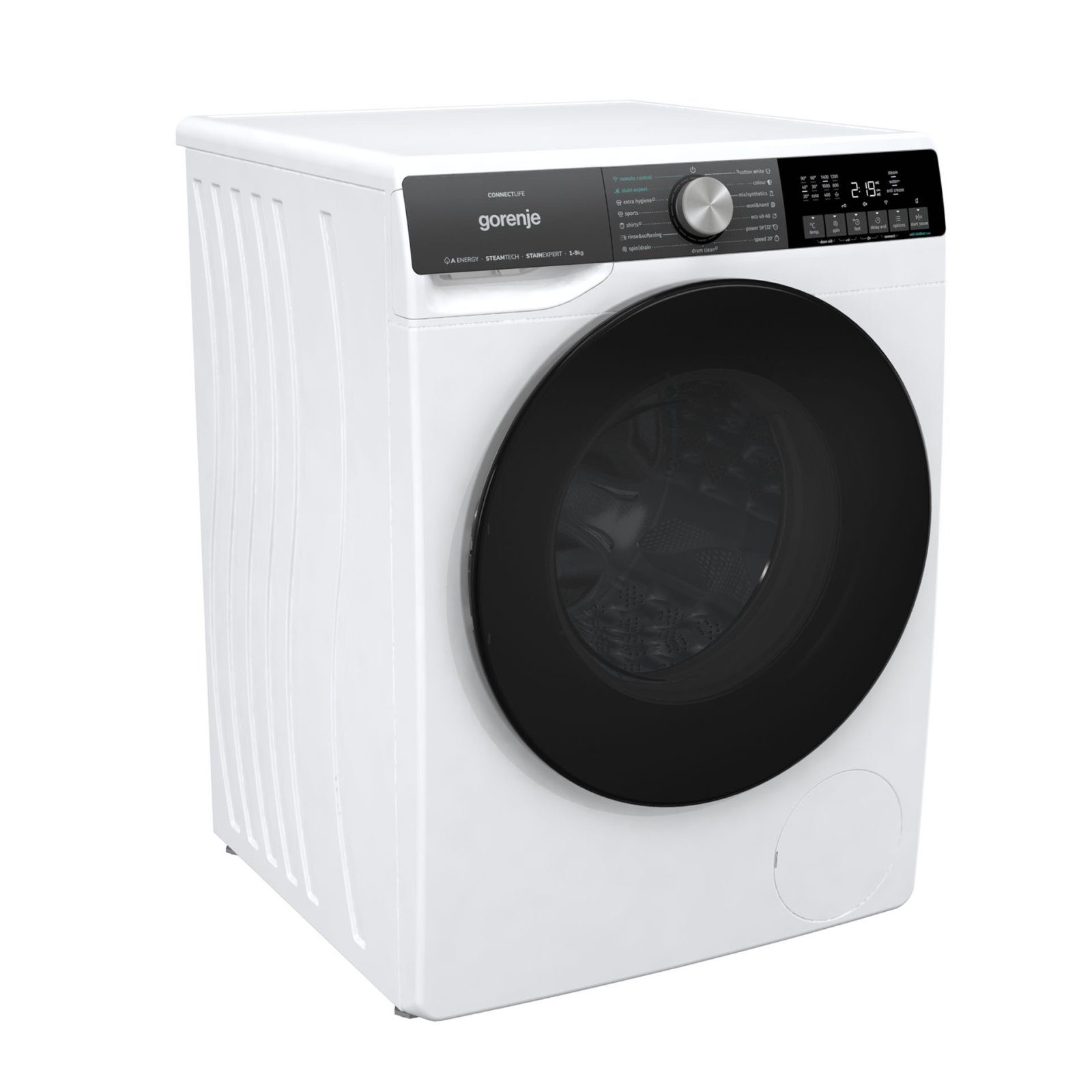 Gorenje WNS94ATWIFI Masina de spalat cu incarcare frontala, clasa energetica A, 1400 rpm, capacitate 9 kg, 15 programe, LED, alb