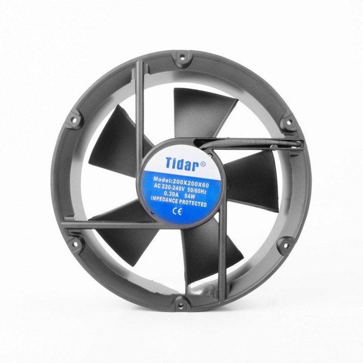 Ventilator Rotund 220V - Dimensiuni 200x60mm pentru Ventilare Eficienta in Spatii Mici, Birou sau Acasa