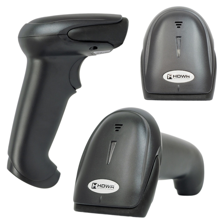 Баркод четец, лазерен скенер, кабелен, USB, скорост до 100 сканирания в секунда, здрав, бърз, надежден, HDWR, HD67