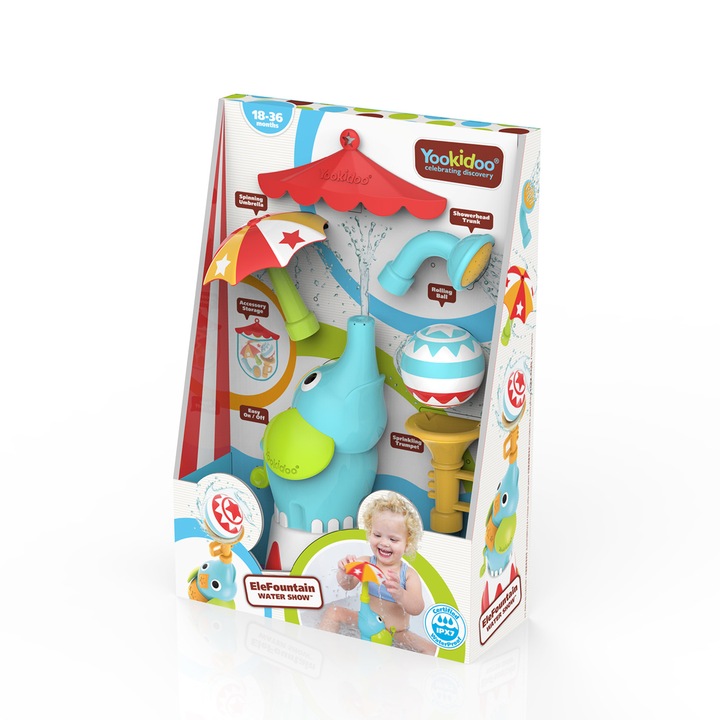 Elefánt szökőkút játék 18-24 hónapos Yookidoo