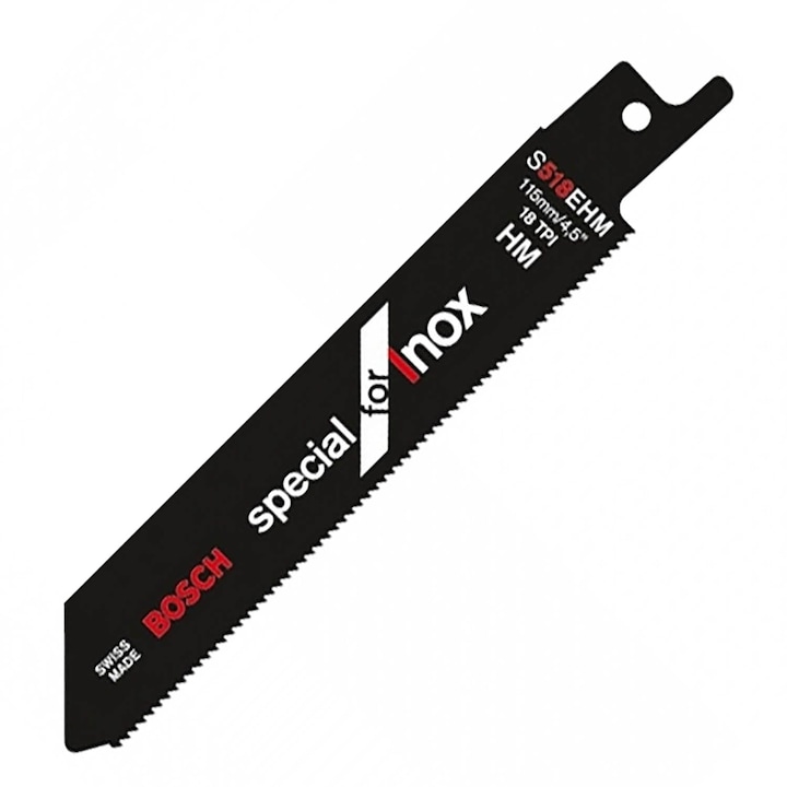 Комплект 2 ножа, Неръждаема стомана, Bosch, 115x19x1.25 мм
