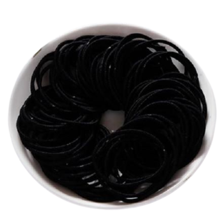 Elastice de par, Izmael, Cauciuc, Negru