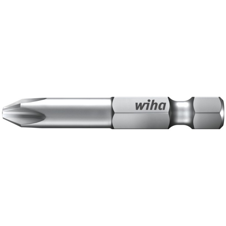 Wiha - Set biti Profesional, 50mm, PH2, 1/4", in cutie de plastic, 2 piese [WH36193]