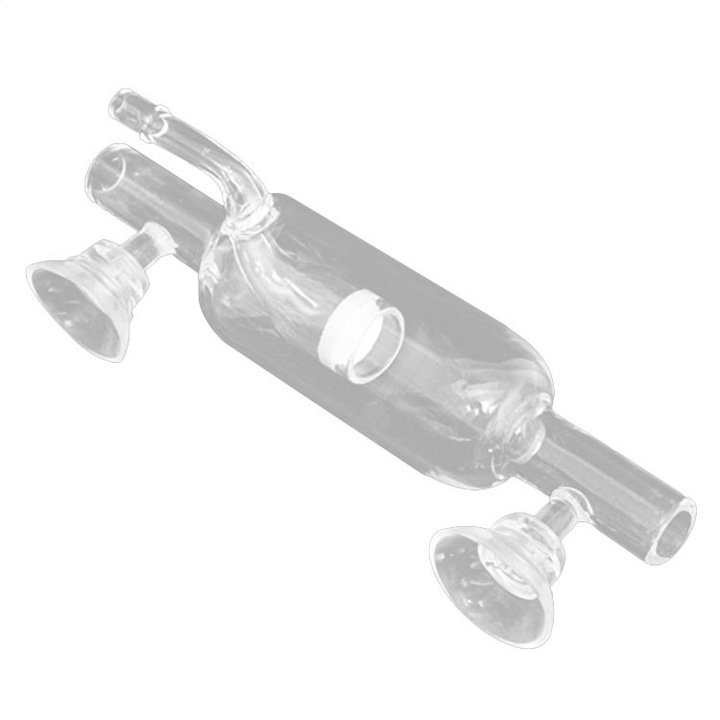 Üveg CO2 reaktor, Deep Aqua, 13 mm (12-16 mm-es tömlő)