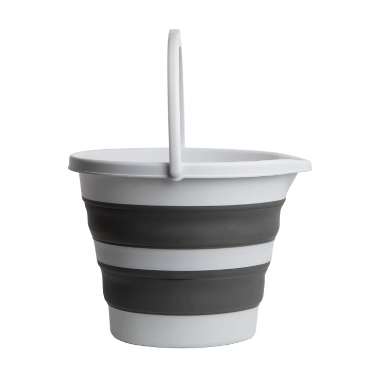 Galeata pliabila din silicon si plastic 10 L