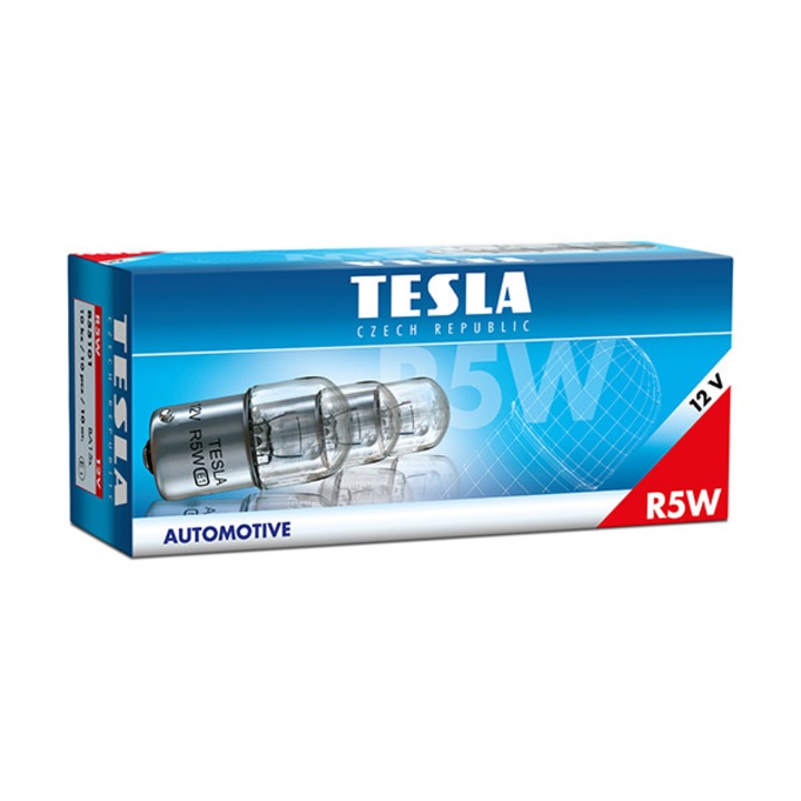 Set 10 becuri auto auxiliare, Tesla, R5W, 12V, pozitie