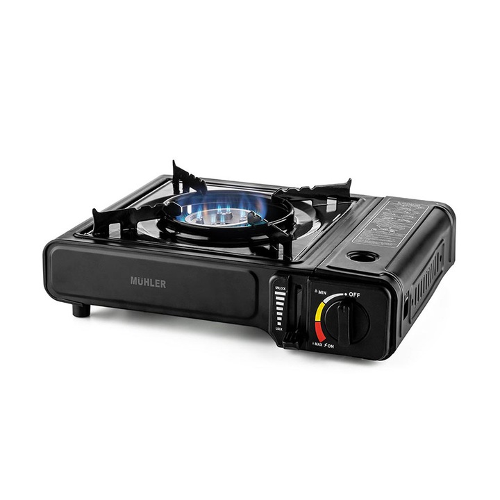Къмпинг газов котлон MUHLER FX-8488, Черен