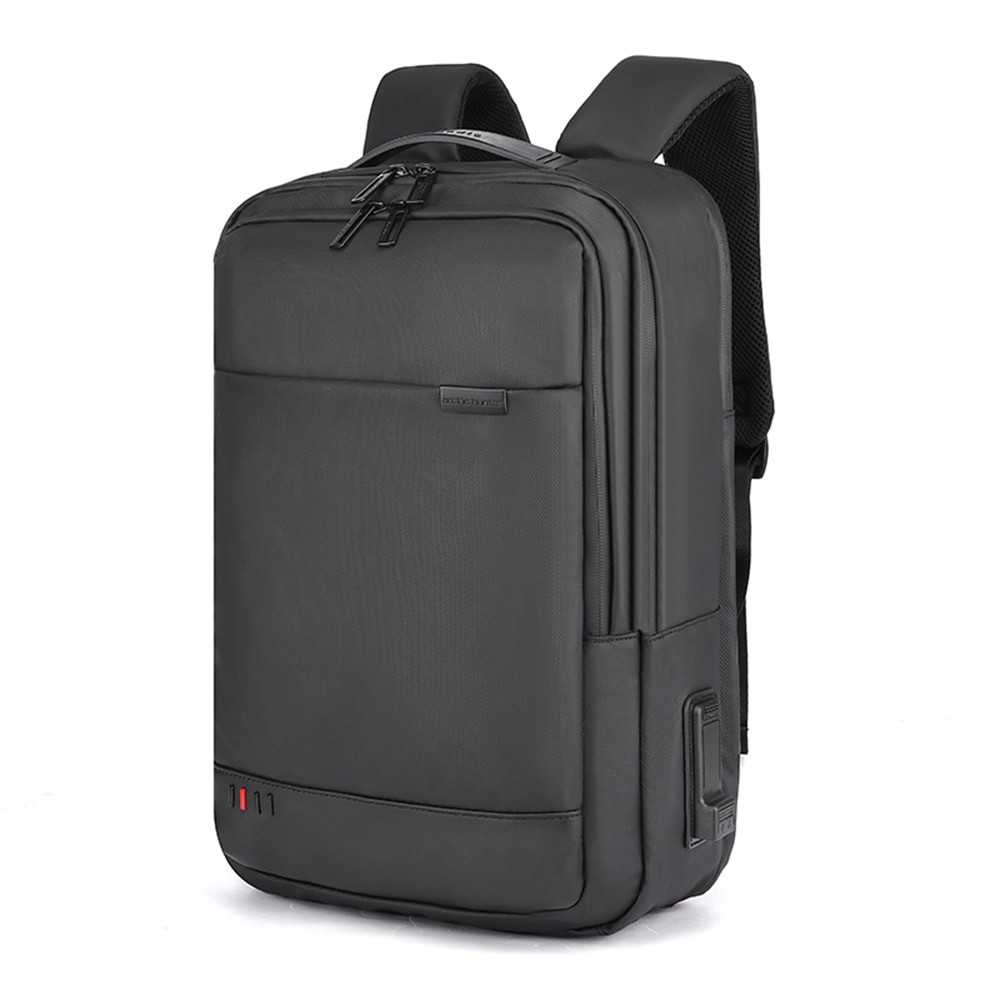 Rucsac pentru laptop Golden Wolf, Negru, rezistent la apa, port USB