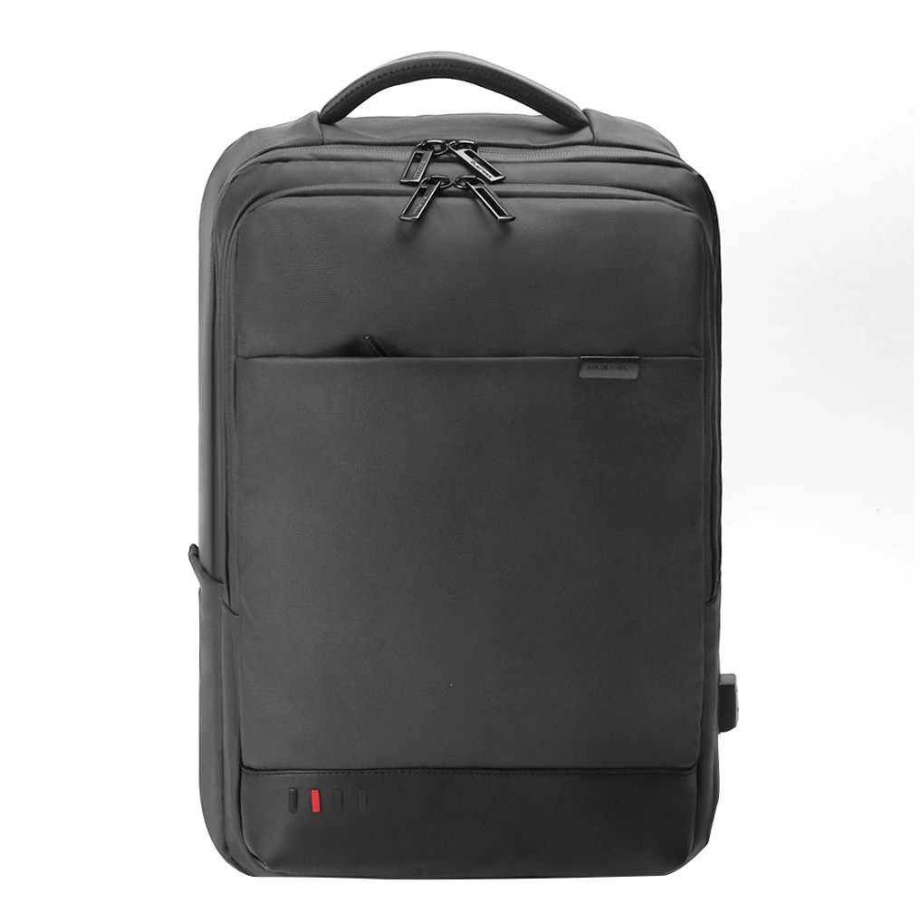 Rucsac pentru laptop Golden Wolf, Negru, rezistent la apa, port USB