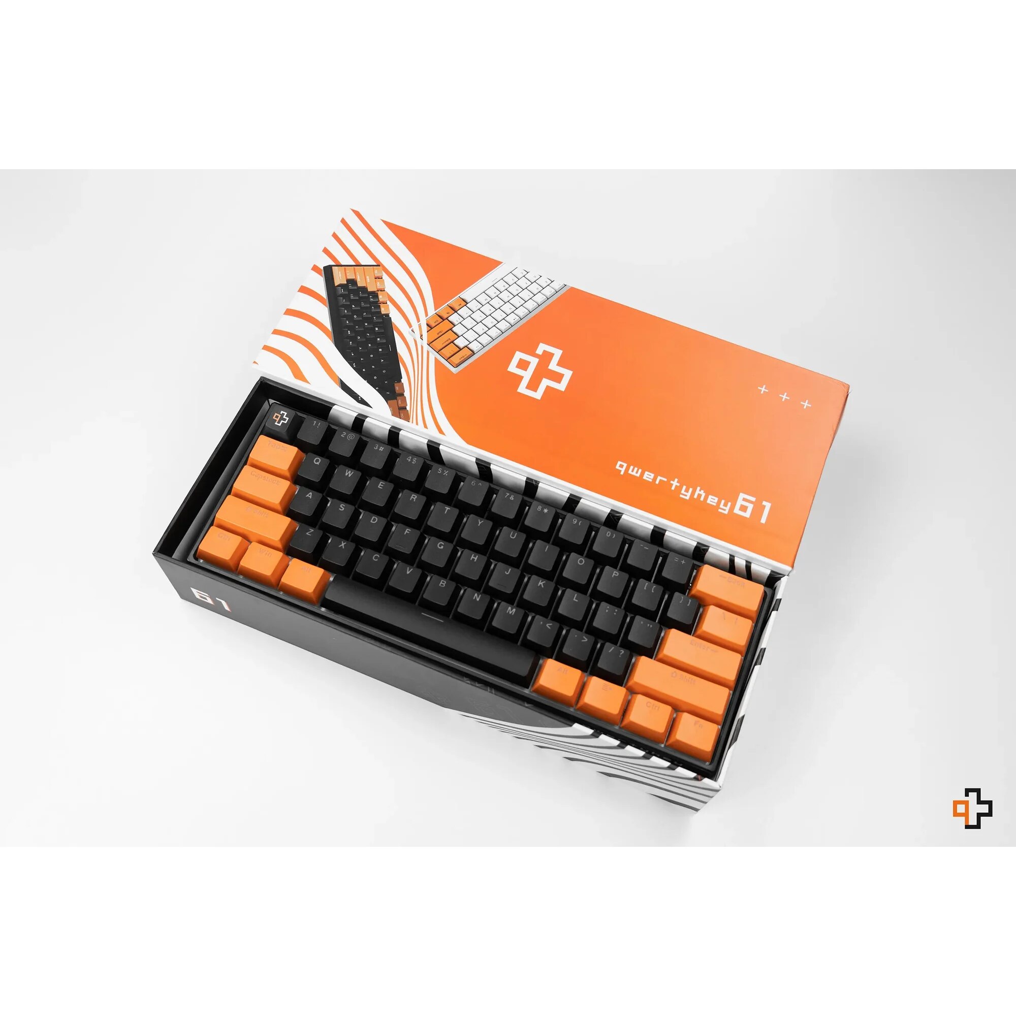 B2です☻ Tastatura mecanica gaming QwertyKey 61 Neagra, Hotswap, RGB