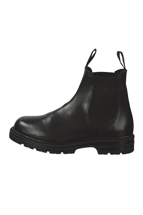 Gant, Ghete chelsea de piele cu benzi pull-on, Negru, 45
