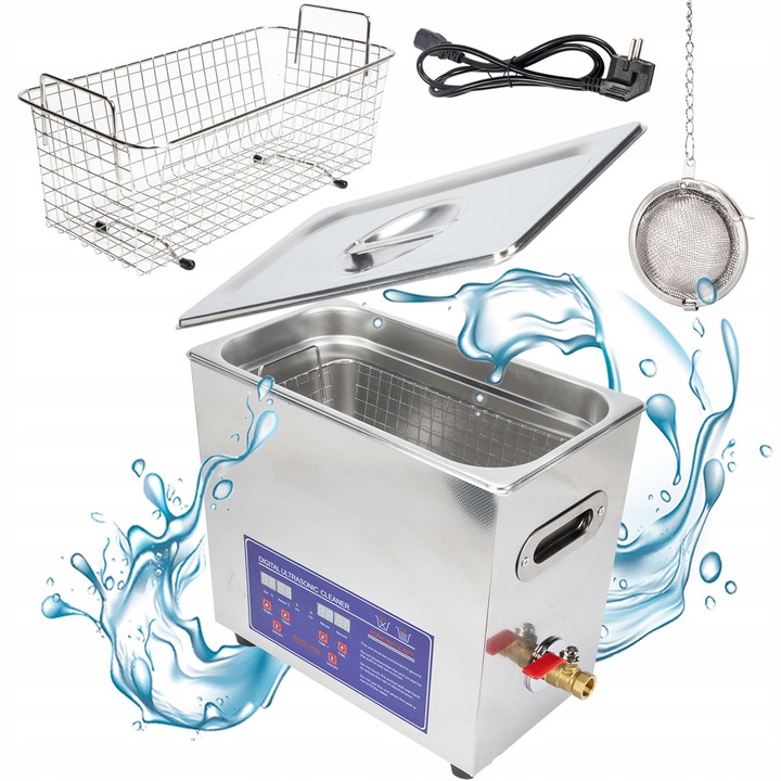 Baie cu ultrasunete6,5L TH-30A, 380W, inox, cu cosulet
