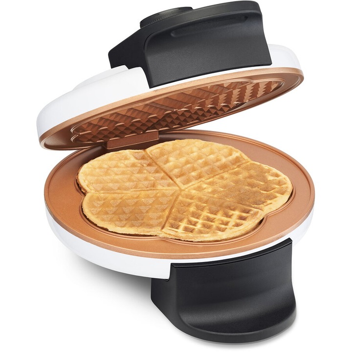 Aparat preparat vafe Trisa Retro Waffles 7384.7012, Culoarea Alba