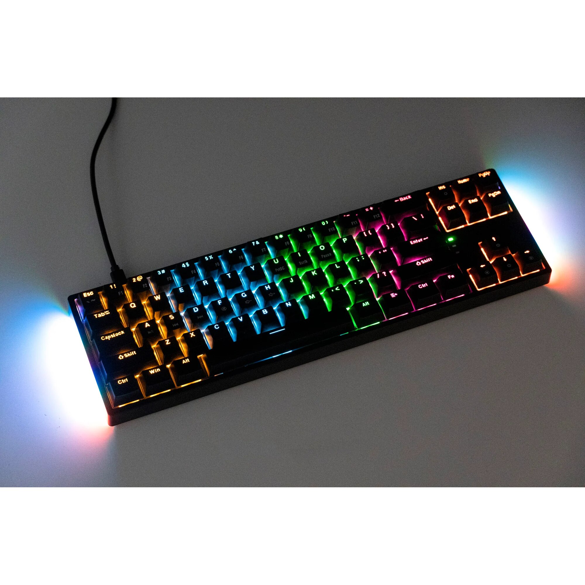 Tastatura mecanica gaming QwertyKey NEO neagra, Hotswap, switch