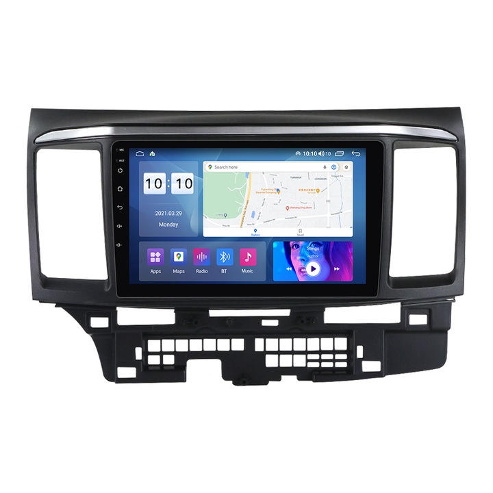 Navigatie Mitsubishi Lancer din 2007 - 2012, NAVIGPS, Android, 2GB RAM si 32GB ROM, Ecran IPS 9 inch, Camera Marsarier, Internet, 4G, Aplicatii, Waze, Wi Fi, Usb, Bluetooth