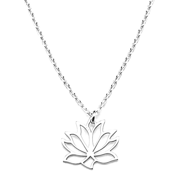 Lánc LOTUS medállal, ezüst 925
