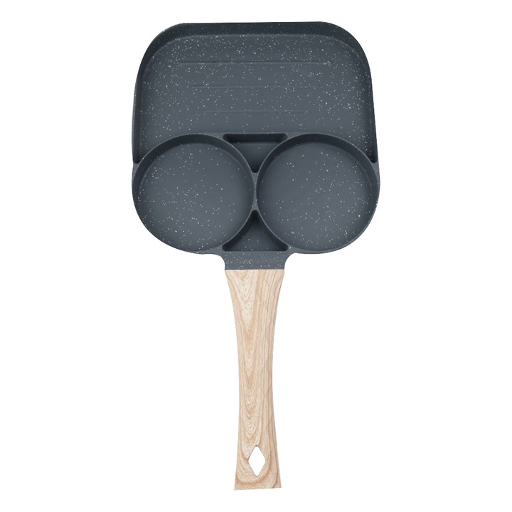 Tigaie Grill compartimentata, Metal, 35x19 cm