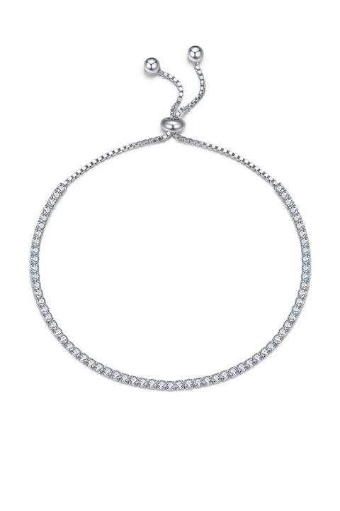 Bratara Tennis Maxi din argint 925 cu pietre de zirconiu, lungime ajustabila