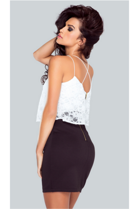 Ivon Női Zelreyiq ruha fekete, fehér, Fehér