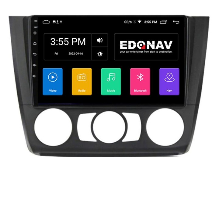 Navigatie BMW Seria 1 E87 2007-2011 clima manuala A-bmw117-manual 2+32 GB Android Waze USB Navigatie Internet Youtub