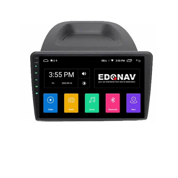 Dedikált navigációs eszköz, Ford Fiesta 2012-2018 A-256 2+16 GB Android Waze USB Internet Navigáció Youtube Rádió