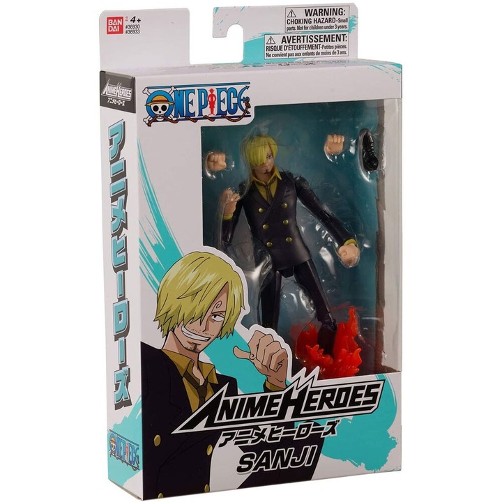 Артикулирана фигурка Sanji One Piece Anime Heroes Collection 16 см