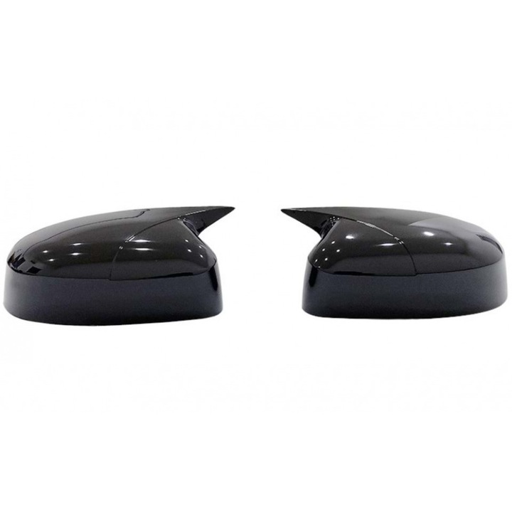 OEM tükörburkolat, 2db, Ford Mondeo Mk4 2007-2014 kompatibilis, Fényes fekete BATMAN stílus