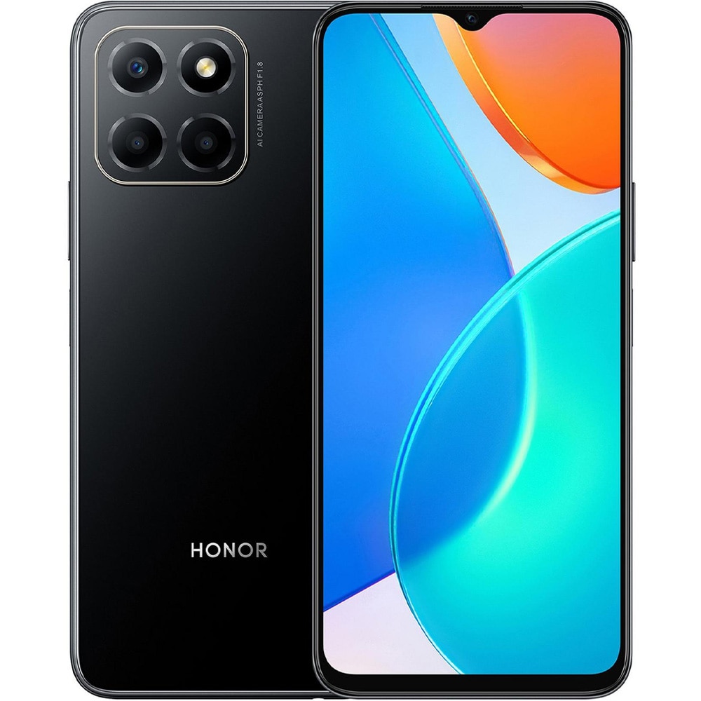 Telefon mobil Honor X6, Dual SIM, 128GB, 4GB RAM, 4G, Midnight Black ...
