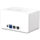 Система Mesh Wi-Fi Mercusys Halo H90X(3-pack), AX6000, Wi-Fi 6, Dual Band, 1 x 2.5 Gbps port + 2 x Gigabit, Покритие на цялата къща, Seamless Roaming, Родителски контрол