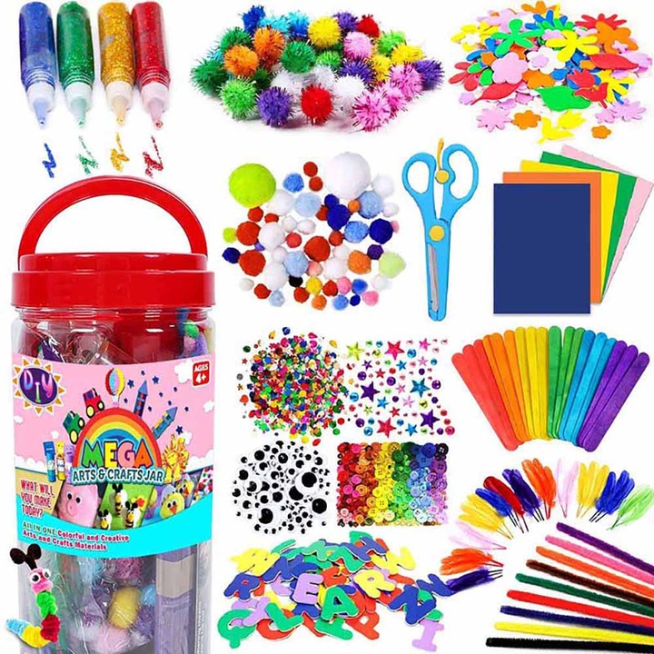 Seturi creative pentru copii, ZJZ, DIY Art Craft Kit，+4 ani, Multicolor