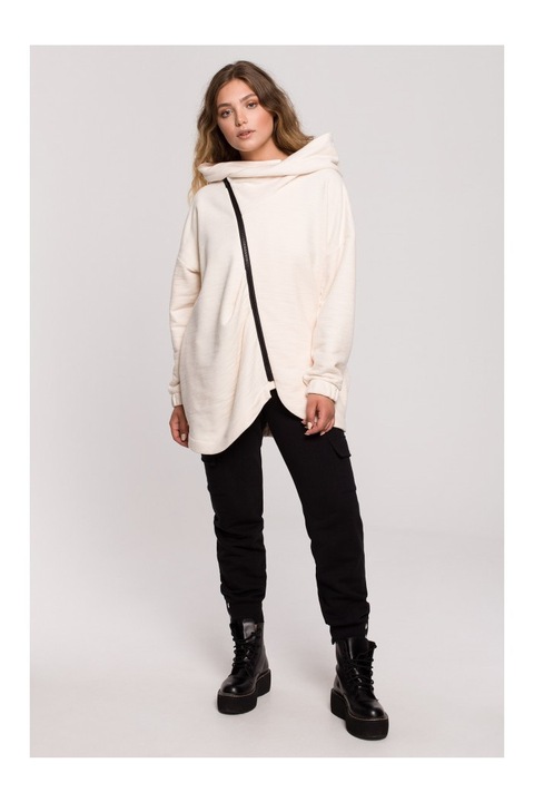 BeWear Női cipzáras pulóver Rila B203 vanília, Bézs