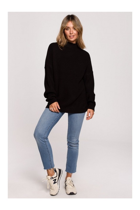 BeWear Hosszú pulóverek Tsamchoe BK078 fekete, Fekete