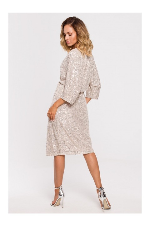 Made of Emotion Női estélyi ruha Aithodal M653 bézs, Bézs, XL