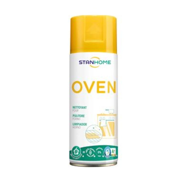 Spuma curatare cuptor, aragaz, plita, tavi, tigai, ulei ars, Stanhome, Oven AIRLABEL, 400 ml