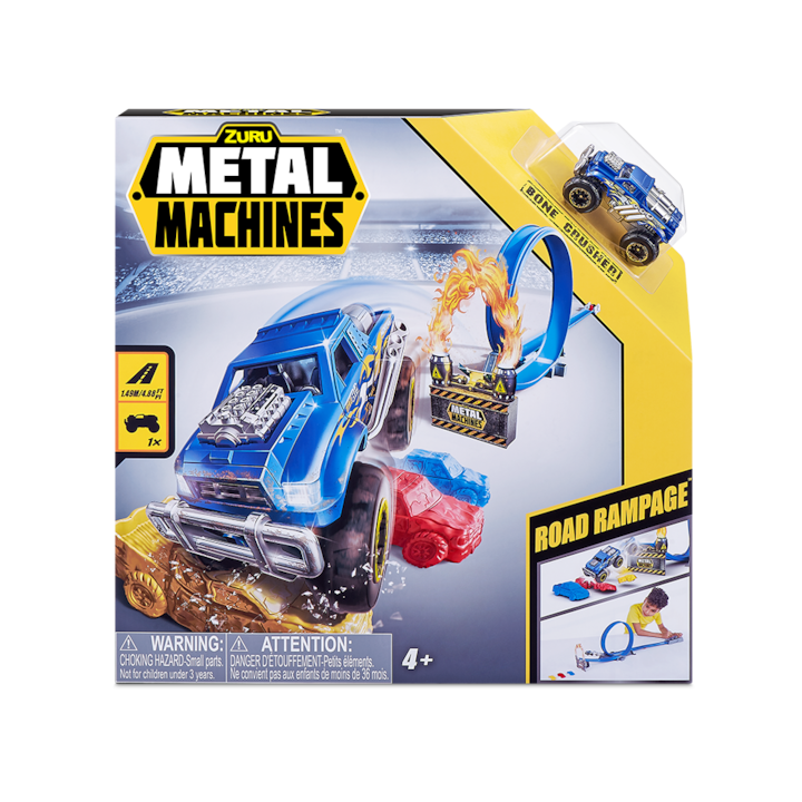 Set de joaca Metal Machines - Road Rampage, cu pista