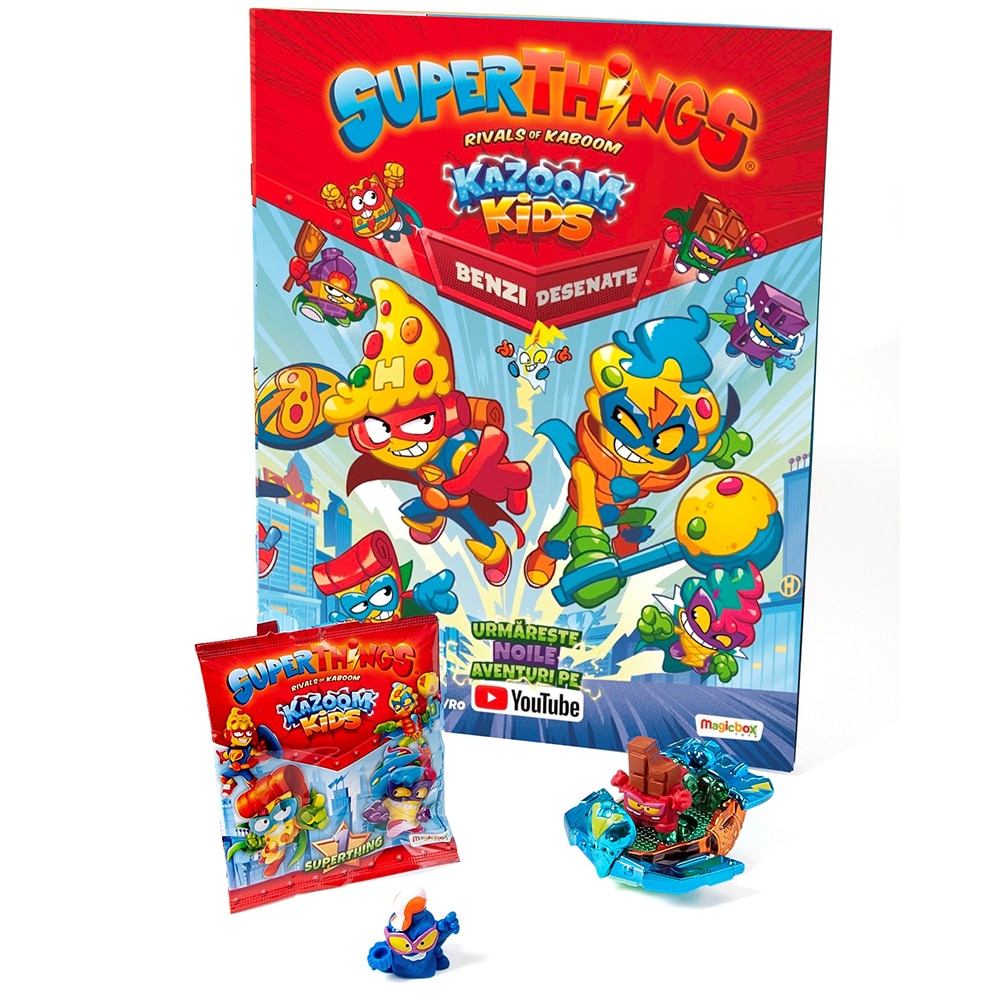 Figurina SuperThings, Kazoom Smash Crash, multicolor, 12 cm
