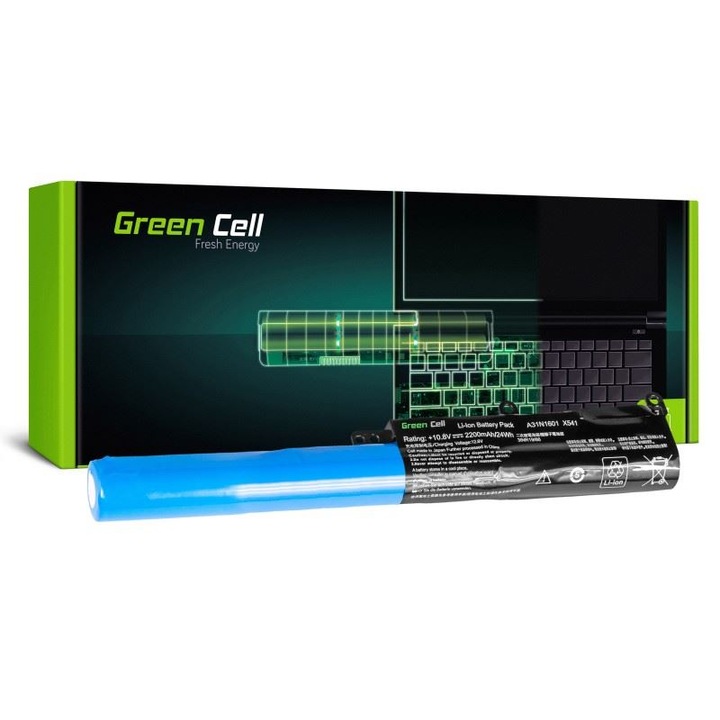 Батерия за лаптоп Green Cell, A31N1601, За Asus R541N / R541NA / R541S / R541U / R541UA / R541, Vivobook Max F541N / F541U / X541N / X541NA / X541S / X541U