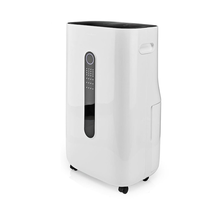SmartLife páramentesítő, Nedis, 20L/nap, 6.5L víztartály, 195m³/h légkeverés, állítható higrosztát, WiFi, fehér