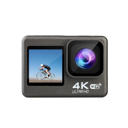 Camera de actiune, 4K 60FPS, fotografiere 24MP, 2 ecrane, functie de stabilizare, waterproof, conexiune WiFi, 170 grade