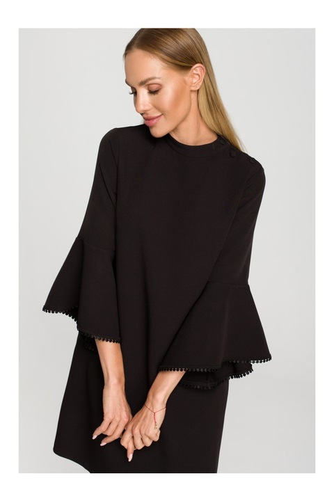 Elegans ruha \ polieszter, rozsaszin, Fekete